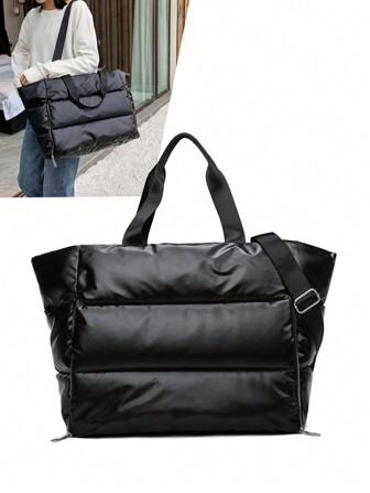 Bolso de fitness para natación, de tela con brillo, bolso de deporte, yoga, viaje, moda, de gran capacidad para guardar ropa, bolso de maternidad de hospital, bolso de danza, campus, hombres y mujeres, bolso de playa y vacaciones, bolso ligero de asas, separación de seco y húmedo, bolso de fitness, deportes, yoga, bolso de viaje para maleta, bolso de fin de semana, bolso de gimnasio, bolso de lona, bolso universitario, bolsas de equipaje