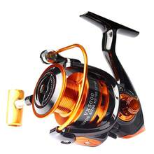 BAKAWA 钓鱼旋转卷轴金属线轴 5.2:1/5.1:1 滚珠轴承鲤鱼钓鱼卷轴 1000-7000 金属线杯渔具 - 黑色 - 查看 11