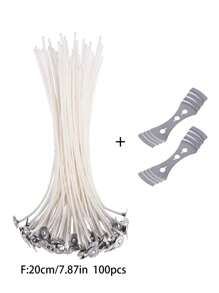 100 件 8 厘米蜡烛芯，2.6/8/10/12/16/18/20 厘米，蜡烛制作套装，房间装饰，