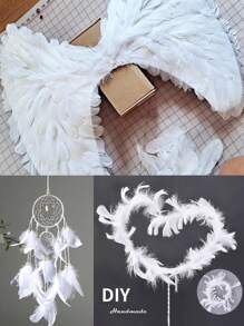 100/300PCS Goose Feathers For Crafts 4-8cm 8-12cm Swan Plumes DIY Gift Package Handmade Wedding Party Handicraft Accessories Decoration Dream Catcher Feathers,Christmas Valentine Day - Multicolor - View 3