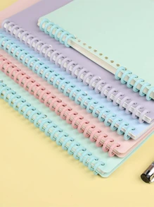 Bìa rời khổ A4 30 khoen, Vòng kẹp nhựa, Sổ lò xo khổ B5 - Nhiều màu - Xem 7