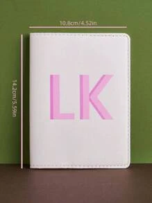 1pc Custom Initial Letter Passport Wallet, Personalized Passport Holder Cas Travel Wallet, Personalized Passport Holder - PU Leather - Foil Monogram, Custom Initial Letter Lightweight PU Leather Passport Covers For Teens For Travel For Back To School, Monogram Passport Holder Custom Passport Bag, Couples Gift, Anniversary Gift, Mother's Day Unique Gift, Gift For Mom, Dad, Wife, Husband, Girlfriend, Boyfriend, Gift For Him/ Her. - Multicolor - View 6