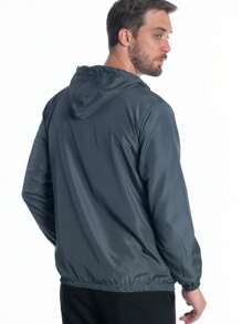 Ripoll Jaqueta Blusa Corta Vento Repelente Agua Masculina Capuz Bolso