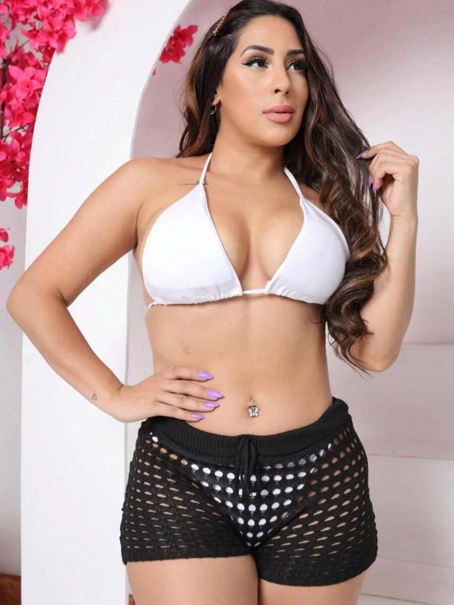 Short Beachwear - Summer Fashion 2024 - Summer 2024 - 黑色 - 查看 1