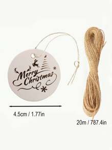 Zawieszki, etykiety na prezenty, na choinkę, 50 szt.