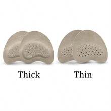 2 件装凉鞋防滑贴皮革前脚掌垫女士高跟鞋插入鞋垫脚趾垫足部护理鞋垫 - 彩色 - 查看 9