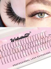 Waloshow 5-16mm, 18-22mm Cartoon Fairy False Eyelashes, 1 Box, Handmade Delicate Pointed Single Lashes, Natural & Realistic, Soft & Lengthening, Suitable For Daily Makeup Or Party Occasions (5-22mm) - D - View 5