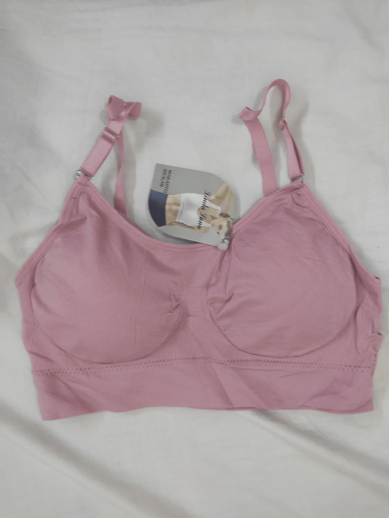 Removable Thin Strap Bra - Màu Hồng  San hô - Xem 1