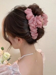 Bộ đồ trang trí bằng vải xếp lưới trang trí thanh lịch cho nữ, dùng để trang trí - Cà phê - Xem 2