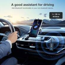 Bluetooth 5.2 Adapter Transmitter, Bluetooth Receiver 2-In-1 Mini Wireless Transmitter/Receiver With 3.5mm Audio Cable, Dual Link AptX Adaptive Bluetooth Adapter For Airplane/PC/TV/Car/Gym
