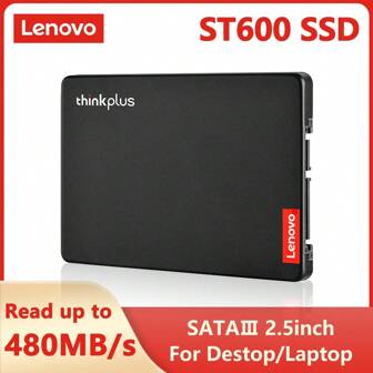 Lenovo SSD ST600 120GB 240GB 480GB SATA 2.5" Internal Solid State Drive Hard Disk Read Up To 480MB/S Gaming For Laptop Desktop PC Universal Hard Disk Drive