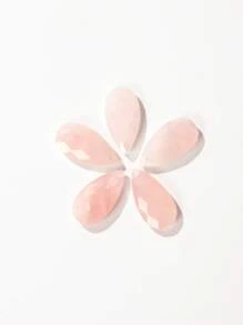 13*24mm/1pc 天然水滴切面散珠，切面扁平水滴形吊坠，DIY 项链吊坠耳环首饰吊坠配件