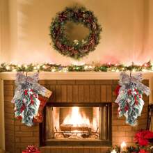 Brighten Up Your Holidays With Our Christmas Red Berry Upside Down Tree - Available In Chocolate, Green, And Red - Size L