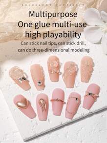 annies 20g/30g 耐磨固体指甲胶，持久强力粘合，无弹性指甲胶，沙龙使用