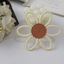 1 pièce Jouet de dentition en silicone pour bébé, Forme de fleur, Facile à nettoyer et à stériliser à haute température, Convient à une utilisation quotidienne