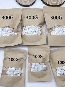100g/300g Piedras blancas para decoración de jardín - Blanco - Ver 5
