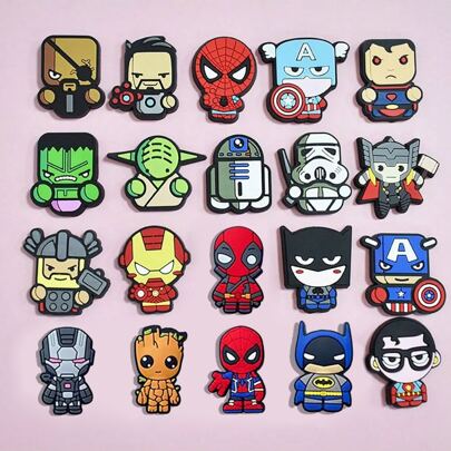 20pcs  Universe Series Shoe Charms Set For Clogs  Bubble Slides Sandals, PVC Shoe Decorations Beach Bag Accessories Gift Idea For Birthday Christmas Halloween Party Favors, Cute Shoes Accessories For Spring Summer