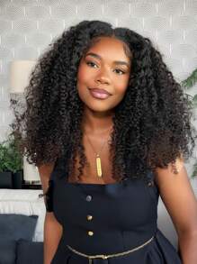 UNice Unice Hair EasiContour V Part Minimal Leave Out Jerry Curly Wig Seamless Edge Upgrade U Part Wig Beginner Friendly Wigs For Women Unice Wigs