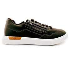 BRsport Men's Orthopedic Sneakers With Elastic And Zipper - Rỉ Nâu - Xem 6