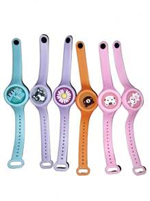 5pcs/10pcs Random Animal Shaped Silicone Birthday Party Decoration Bracelet