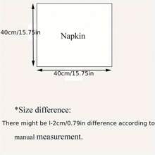 Black Napkins, Multi-Size, For Restaurant & Kitchen Decoration - Black - View 3