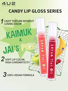 4U2 Lip Gloss SERUM TINT OIL 06 JELLY PEACH - 06 JELLY PEACH - View 7