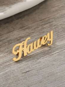 Personalisierte Edelstahl Namensbrosche - Individuelle Anstecknadel für Frauen, Modisches Accessoire für Kleidung & Rucksäcke, perfektes Party Geschenk, Farbig, Süß, Niedlich, Lustig, Y2K, Stilvoll, Lässig, Kussis, Individuell, Personalisiert, Einzigartig, Angepasst, Ideale Geschenke für Ihn, Ideale Geschenke für Sie, Sie, Freundin, Freunde, Kinder