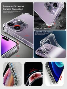 Walentynki Dostosowane Odporne Na Wstrząsy Grube Przezroczyste Serce Ramka Na Zdjęcia Etui Na Telefon Kompatybilne Z Samsung S23/S24 Ultra, A15 Lub IPhone 12/13/14/15 Pro Max Ślub