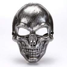 Halloween Skull Mask Party Ball Facial Costume Items Plastic Horror Mask - Multicolor - View 11