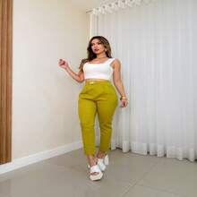 ZJW MODAS Women's Pants - 綠色 - 查看 4