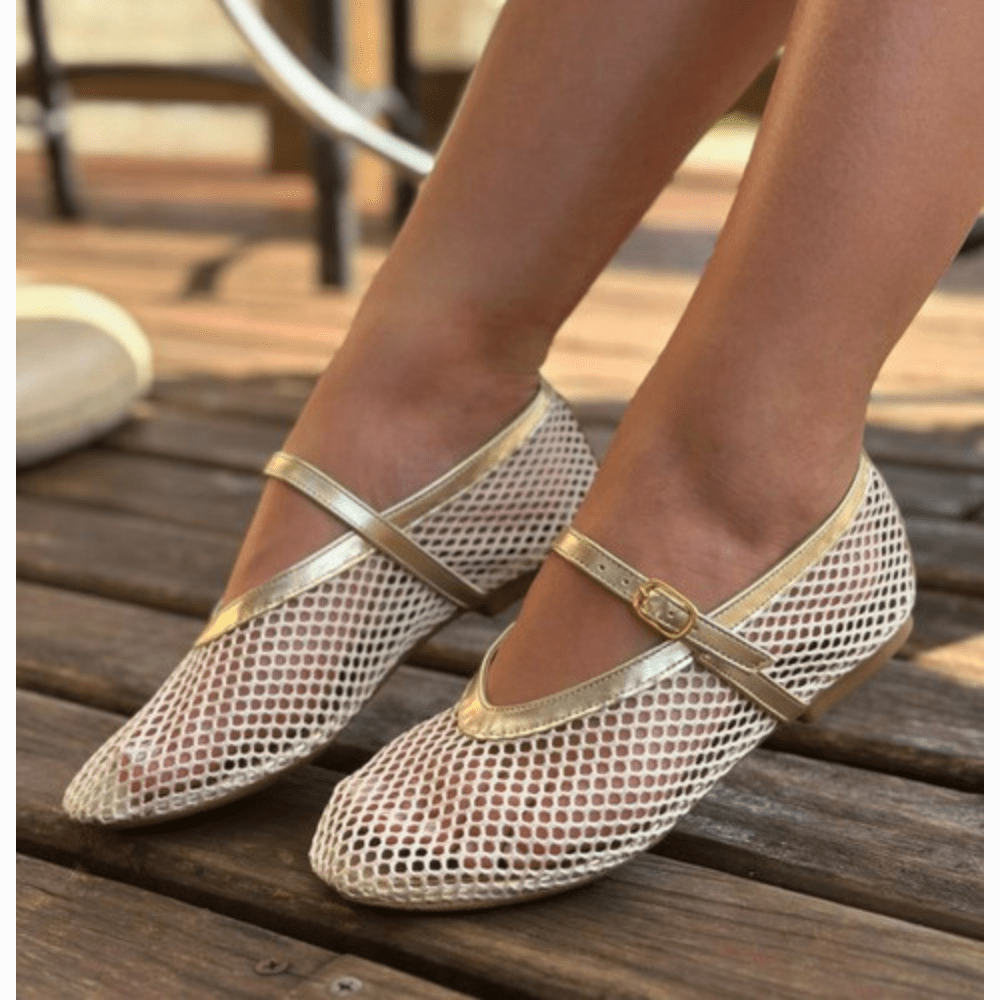 Sapatilha Feminina Mary Jane Estilo Boneca Blogueirinha Bico Fino Sandália Mule Calce Fácil