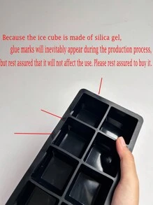 1pc Silicone Ice Mold, Minimalist Plain Multi-grid Ice Cube Mold For Home