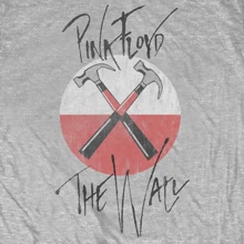 Pink Floyd | Official Band T-Shirt | The Wall Faded Hammers Logo - 48-Hour Fast Shipping!  - Grey - View 2