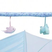 Rocker Baby Auto Swing Infant Cradle Bouncer Bed Chair+Music+Mat+Net Auto-Swing Electric Baby Crib Cradle Newborn Bassinet Sleep Bed Infant - 藍色 - 查看 5