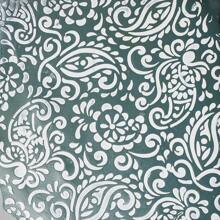 1 pièce Feuille de gabarit en stencil pour texture d'argile polymère. Modèle d'impression en relief pour création de boucles d'oreilles en argile. Motif floral de cachemire pour peinture de couleur, idéal pour la Saint-Valentin.