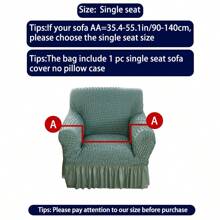 1 Vỏ bọc ghế sofa bằng gạc bong bóng với kiểu váy co giãn cao Bốn mùa Vỏ bọc ghế sofa dạng lưới bong bóng phổ biến cho thú cưng Chống bẩn Dễ dàng lắp đặt Tấm bảo vệ ghế sofa - màu xanh lá - Xem 14