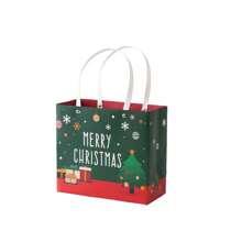 1pc Christmas Eve Apple Bag & Tote Bag, Packaging Christmas Eve Scarf Gift Box, Gift Storage, Gift Box Paper Bag, Reusable Gift Bag, Suitable For Christmas, Birthday, Party, Wedding, Friendly Gift For Friends, Christmas Valentine Day