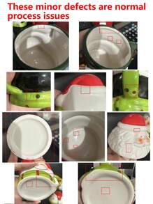 1 pezzo Tazza in ceramica creativa a cartone animato, stile carino da studente, adatta per Natale, tazza per il latte