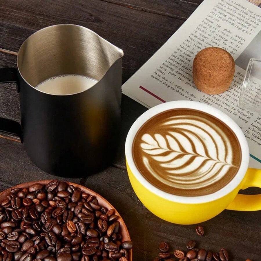 1PC Milk Frothing Cup Pitcher Jug 304 Stainless Steel Precise Scale