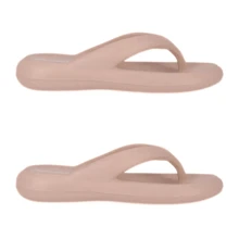 Kit 2 Pairs Women's Cloud Orthopedic Flip Flops Piccadilly Marshmallow Fasciitis Spur - 淺粉色 - 查看 2