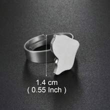 1 pieza Anillo de Guayana Francesa, Guadalupe, Martinica para mujeres y niñas, accesorio de acero inoxidable, joyería de Francia - Multicolor - Ver 11