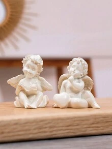 cái/cặp Sách Đọc Hình Thiên Thần Thủ Công Trang Trí - Màu be - Xem 8