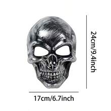 Halloween Skull Mask Party Ball Facial Costume Items Plastic Horror Mask - Multicolor - View 2