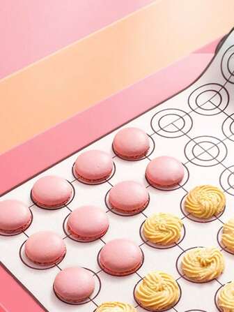 1pc Macaron Silicon Kneading Mat That Can Be Trimmed