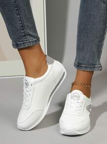 Casual Soft Sole Non-Slip Comfortable Fashion Sports/Sneakers - Suitable For Commuting Outfit - Grey - View 5