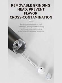 CLITON Graviry Electric Salt And Pepper Grinder Set Automatic Stainless Steel Salt And Pepper Grinder Set, Battery Operated, LED Light, Adjustable Coarseness, For Home Kitchen BBQ, Silver - Multicolor - View 10
