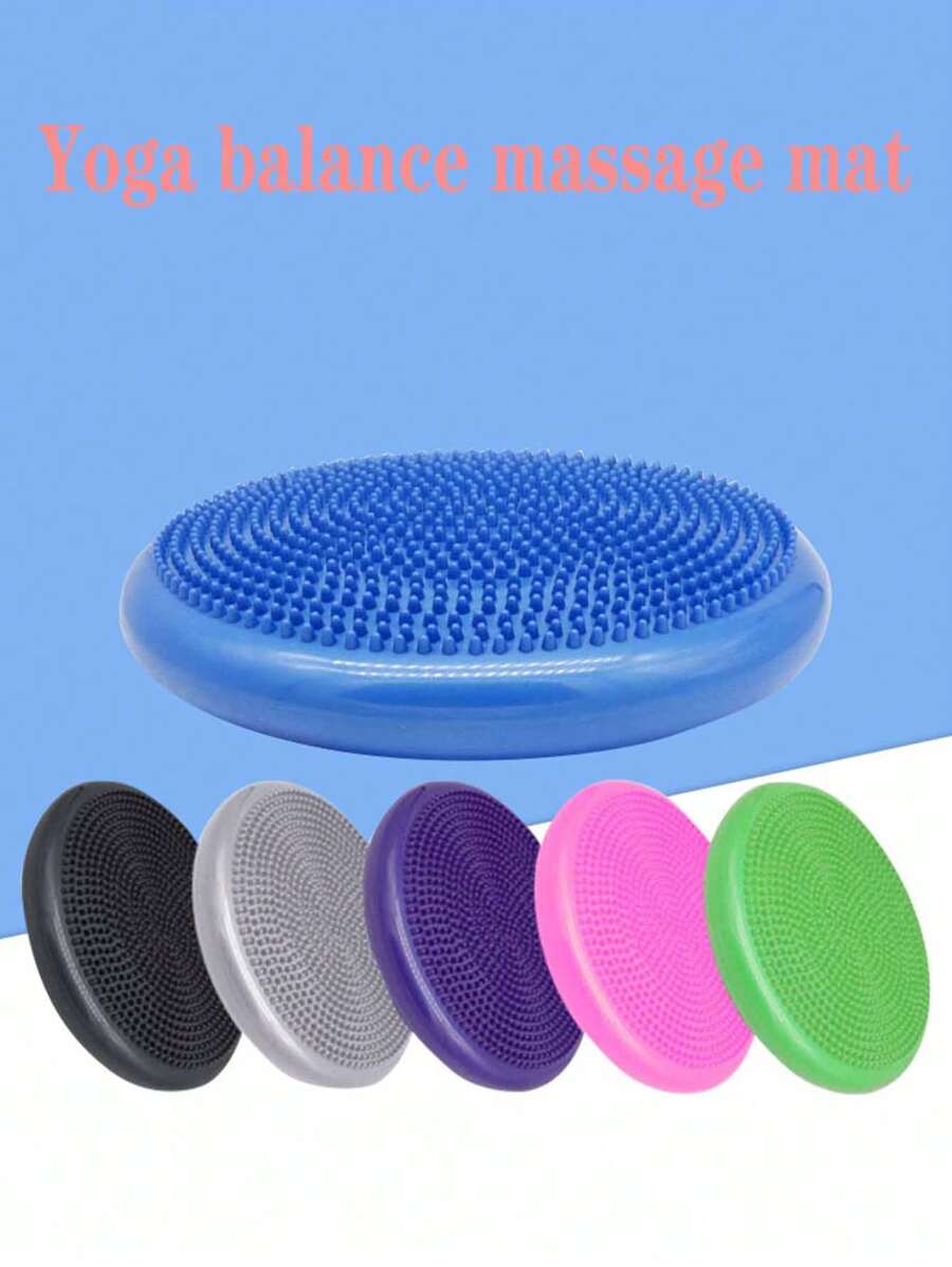 1 Stück Balance Matte Yoga Massage Kissen Halb Kreis Anfänger Yoga Ball Massage Ball Knöchel Trainer (Pumpen Farbe ist zufällig)