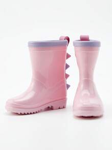 GentleChild Kids Rainboots, Cartoon Dinosaur 3D Design, Anti-Slip & Durable, Soft & Comfortable, One-Piece Waterproof Construction, Easy To Clean, Suitable For Boys, Girls, Children, Infants, Outdoor, Garden, All Seasons