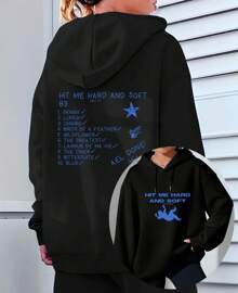 Kangaroo Sweatshirt Hit Me Hard Billie Album Show Rio Eilish Pop Singer - Black - View 2