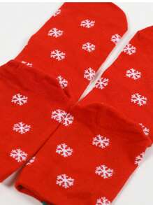 1/5 Pary Skarpetek z Motywem Świątecznym Renifer, Bałwan, Święty Mikołaj Nadruk Dla Mężczyzn - Wielokolorowe - Zobacz 7